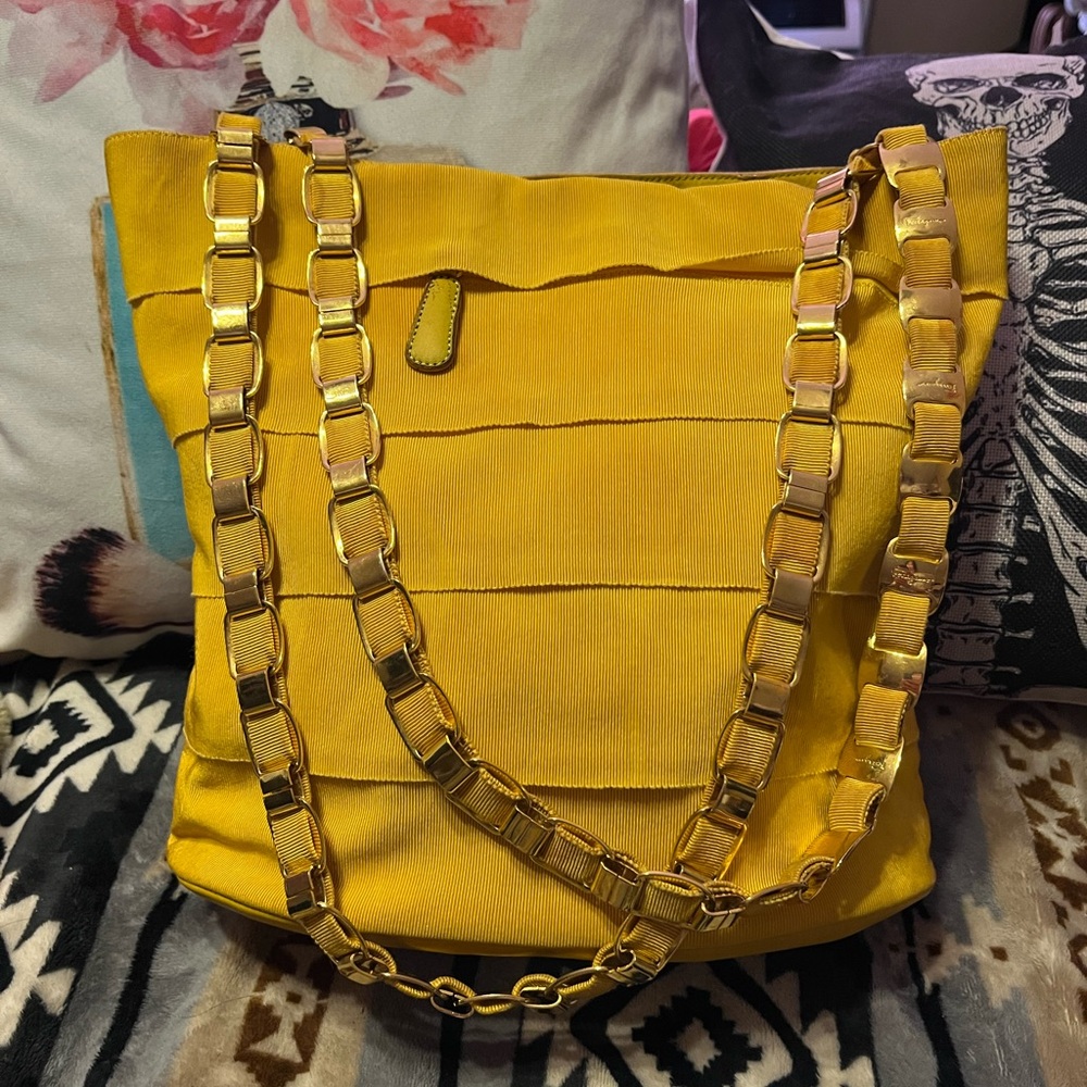 Salvatore Ferragamo Vara Chain Tote Handbag